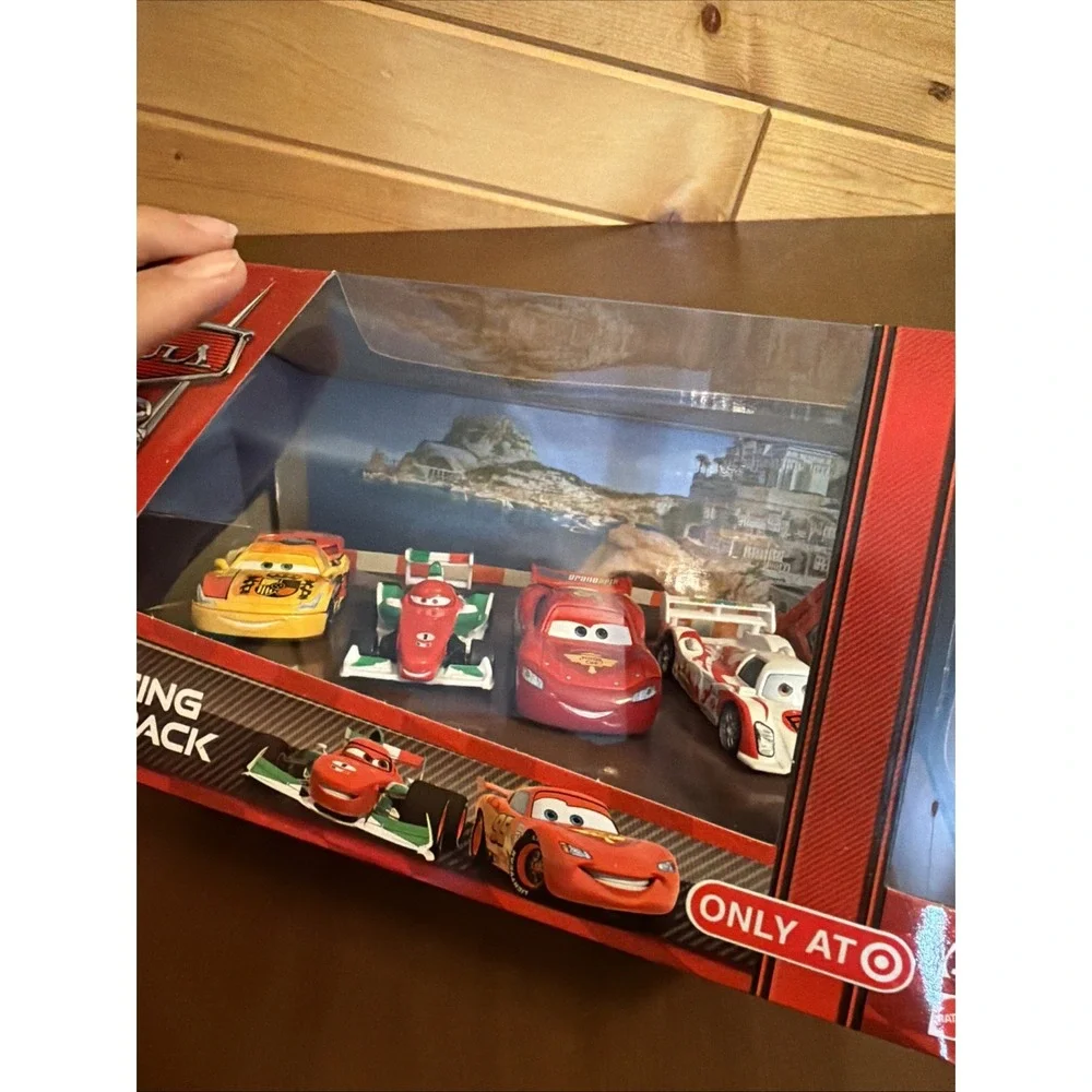 NEW DISNEY PIXAR CARS 2 RACING SHU TODOROKI, BERNOULLI, MIGUEL, McQUEEN 4 PACK